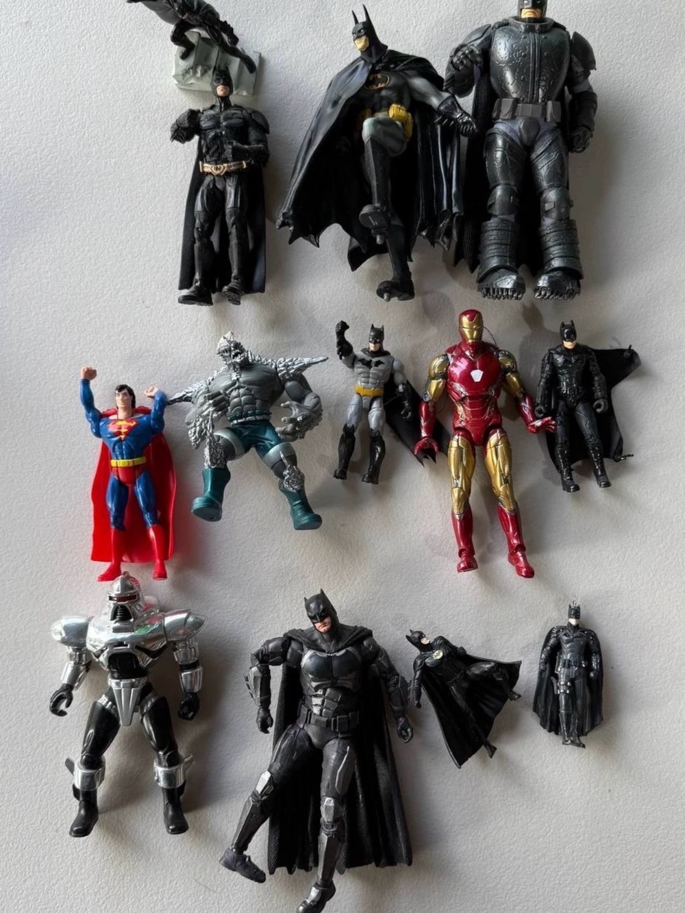 Batman Superhero Action Figure Lot Armored Batman Dark
Knight Iron Man Superman